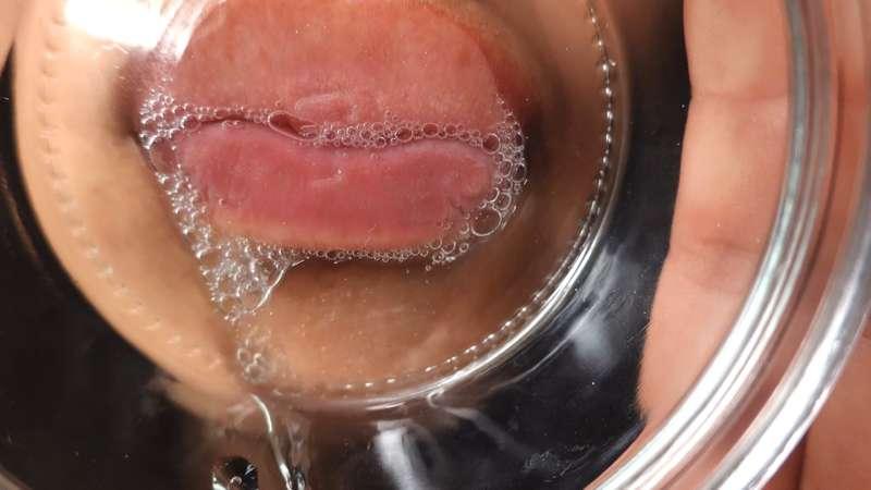 ASMR classic lenslicking with a lot of drool