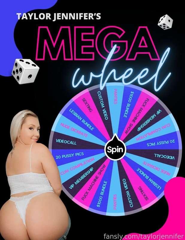 𝗬𝗢𝗨𝗥 𝗖𝗛𝗔𝗡𝗖𝗘 𝗧𝗢 𝗪𝗜𝗡 𝗔 𝗖𝗨𝗦𝗧𝗢𝗠 𝗢𝗥 𝗩𝗜𝗗𝗘𝗢𝗖𝗔𝗟𝗟 💖🍆
👉🏼 SPIN MY MEGA WHEEL NOW ‼️

𝐎𝐍𝐄 𝐒𝐏𝐈𝐍 - $𝟏𝟎 
𝐓𝐇𝐑𝐄𝐄 𝐒𝐏𝐈𝐍𝐒 - $𝟐𝟎

🏆 𝘎𝘜𝘈𝘙𝘈𝘕𝘛𝘌𝘌𝘋 𝘞𝘐𝘕 𝘍𝘖𝘙 𝘌𝘝𝘌𝘙𝘠 𝘚𝘗𝘐𝘕