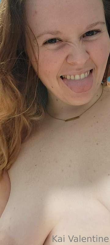 I was getting ready to take a shower and realized I'm so pal..