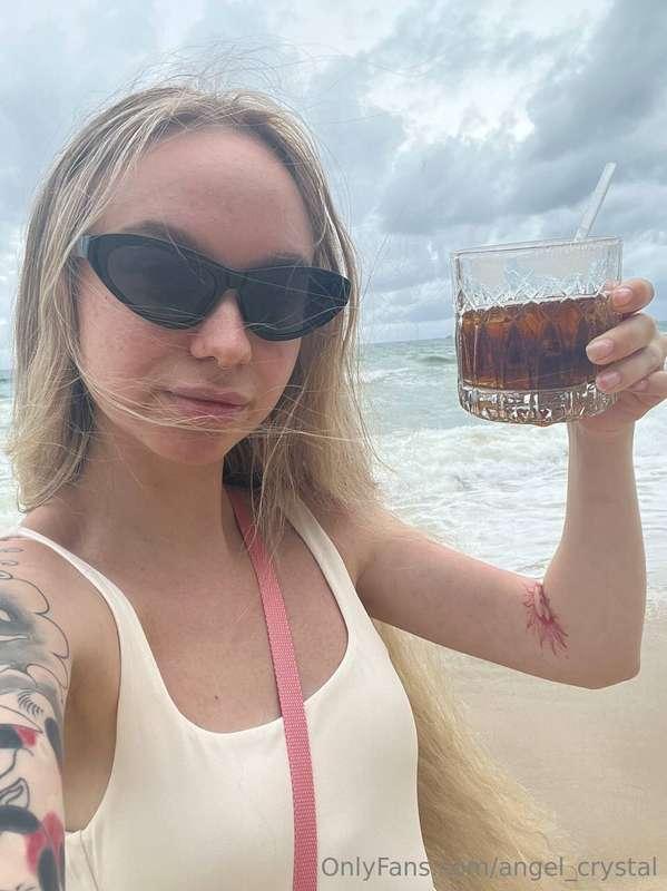 What could be better than a cool drink in the middle of a be..