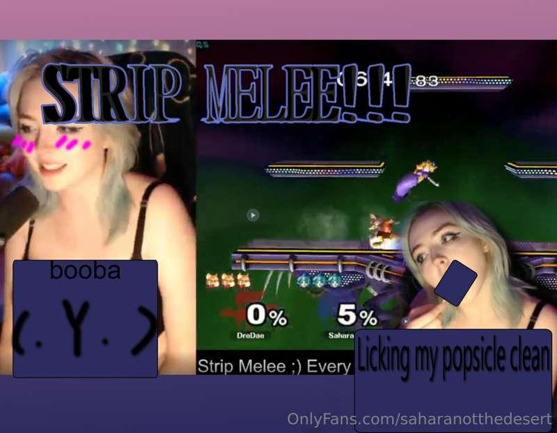 MY FIRST EVER STRIP MELEE LIVESTREAM IS UP!!! 💦 Watch me get..