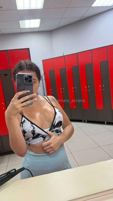 You've worked out well if you have wet boobs and a top at th..