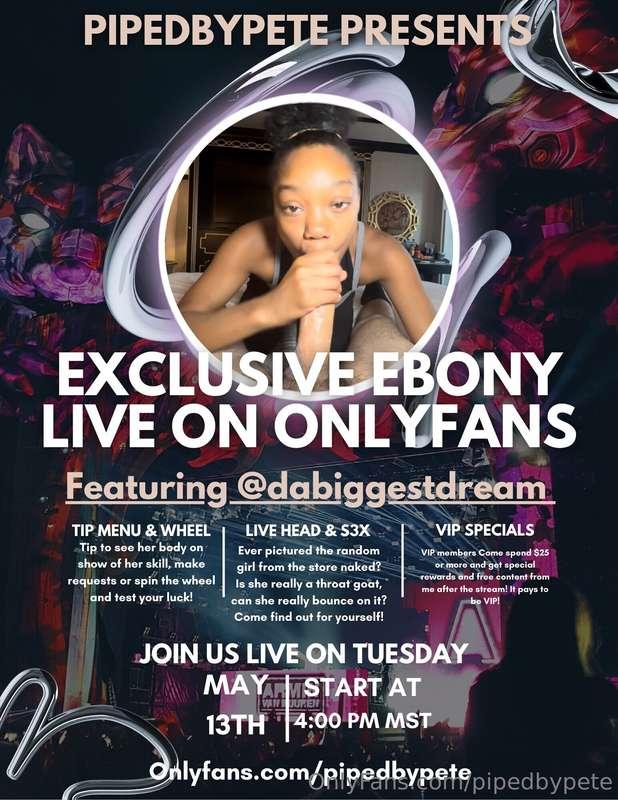 Live May 13th with @dabiggestdream 🥵🔥 get ready for these li..