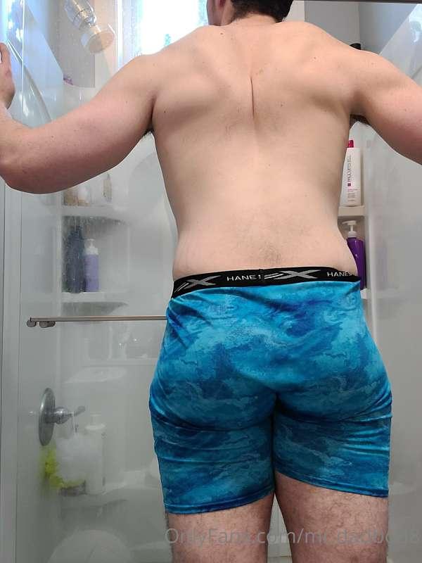 Imagine you catch me dropping my underwear here....what're y..