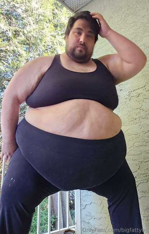 Ready for my big work out of waddling to the door to get my ..