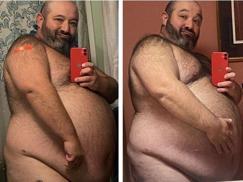 7 week 20lb Gain - Spot the growth!