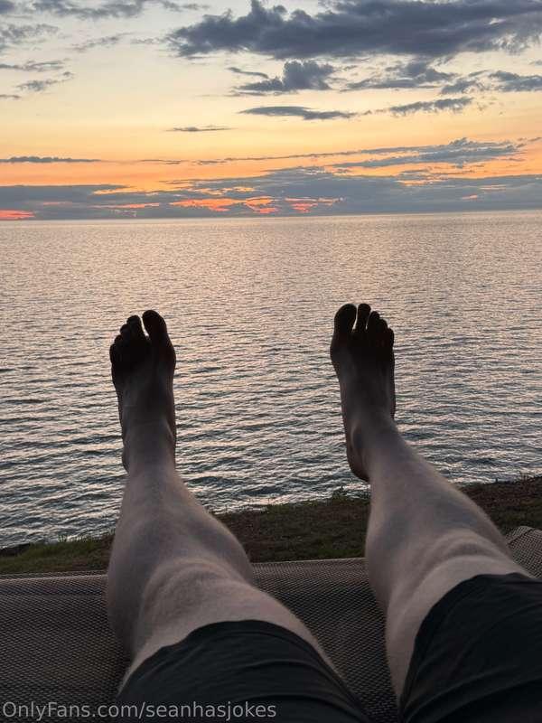 My beautiful feet and this beautiful view