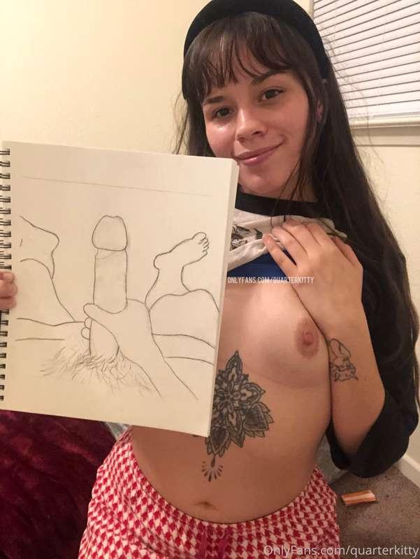 My newest sketch 😇 hehe gonna add watercolor to this! Tip $2..