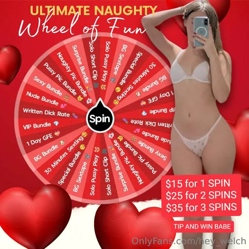 DON'T MISS OUT!Tip to SPIN and WIN 👅💋