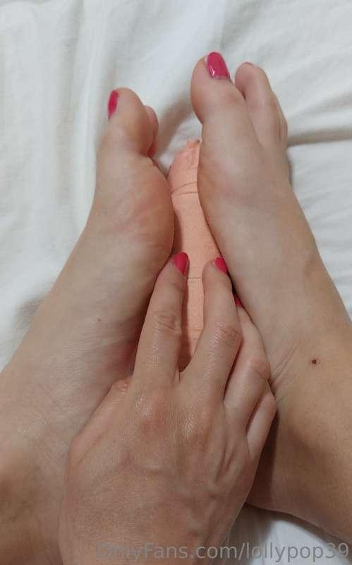 Practicing FootJob... Any volunteers?