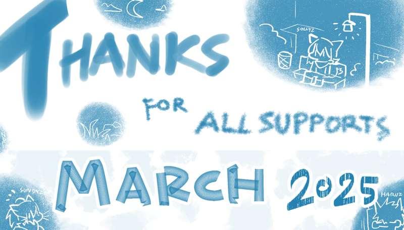 Thank you so much for support March 2025