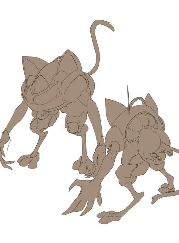 Mech suit sketch