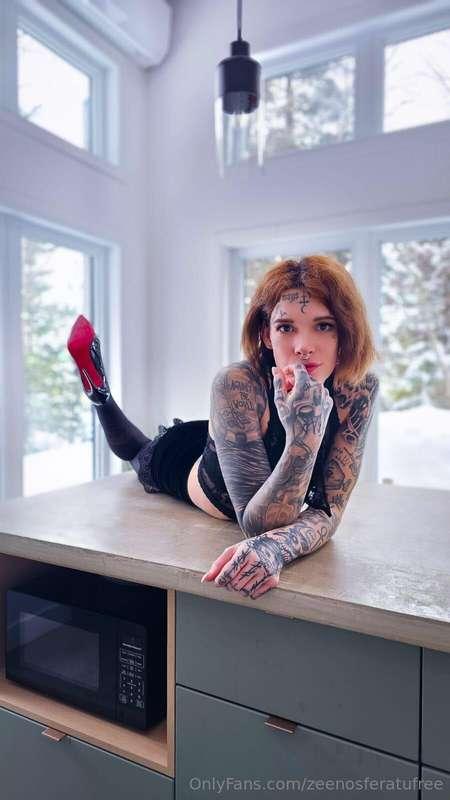 Serving looks colder than the weather outside ❄️🖤