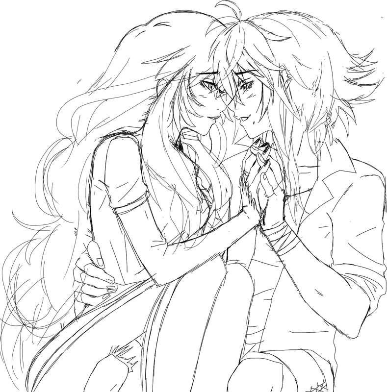 Cleo x Ivar Sketch - Hair Down Version