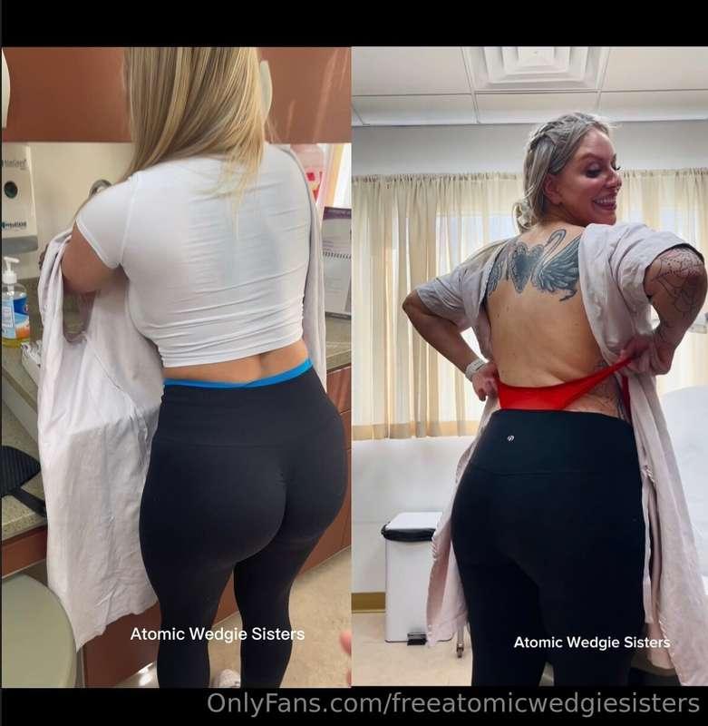 The wedgie sisters do everything together, even schedule the..
