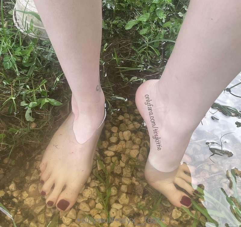 i am not going to lie, cold rain water feels good lolalso th..