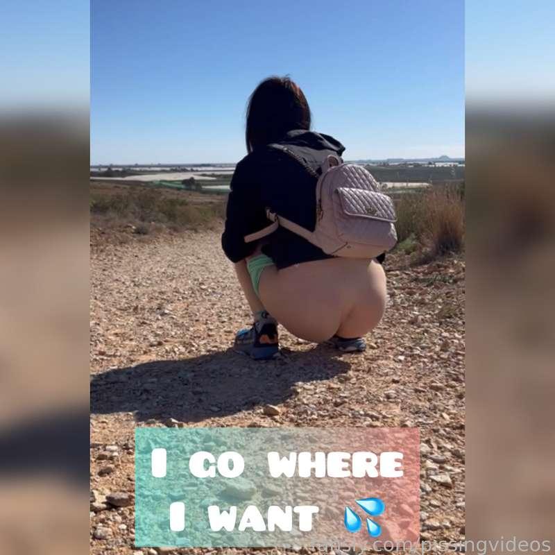 Just going whenever I feel like these days 💦

#pee #outdoor #piss #squatting #pissing