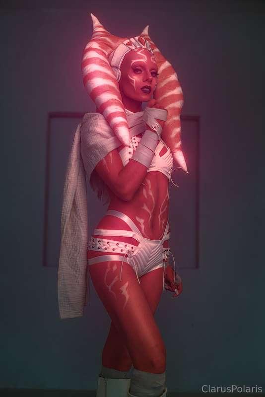 PINK AHSOKA!! This is my first ever NUDE body paint look and..