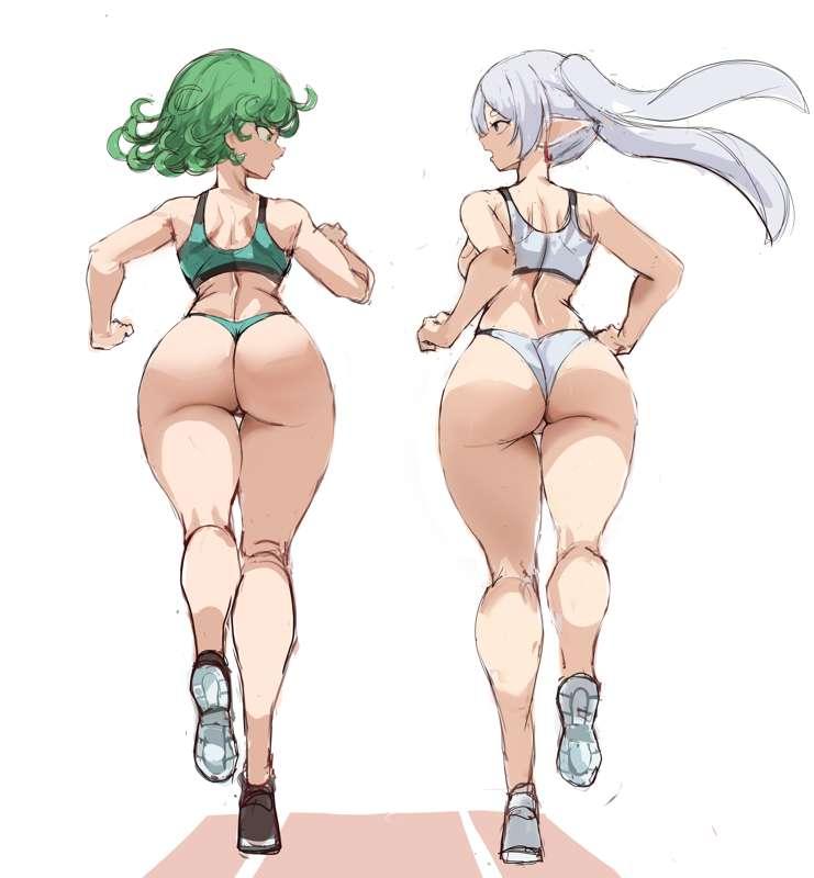 Animation and illustration ! Tatsumaki x frieren Jogging commission 