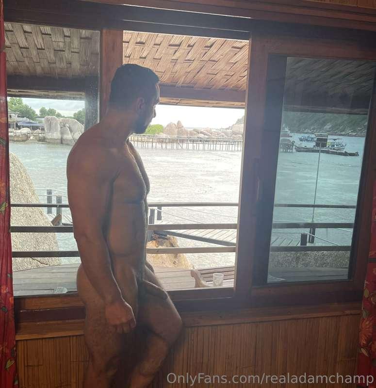 Enjoying the view. 🪟🍆
