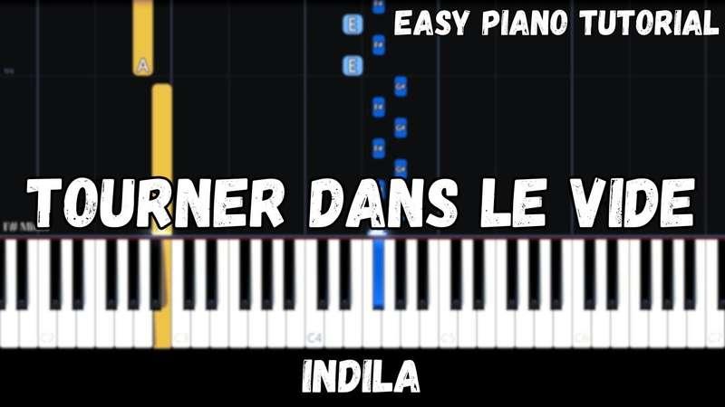 Easy MIDI - Indila - Tourner Dans Le Vide (Atlantic Notes Arrangement + Tempo + Colors + Key)