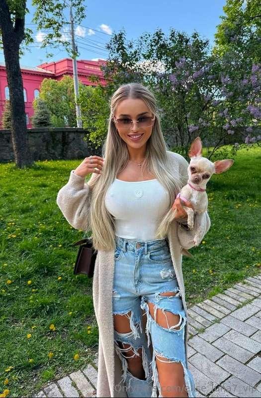 A walk in the fresh air with my little buddy—what could be b..