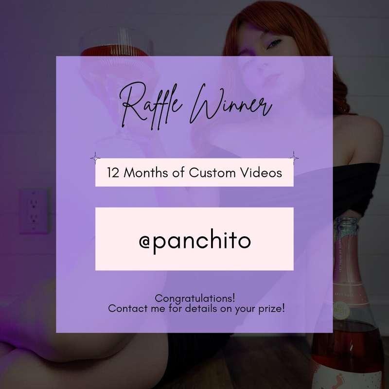The winner of the 12 months of custom videos package is...
