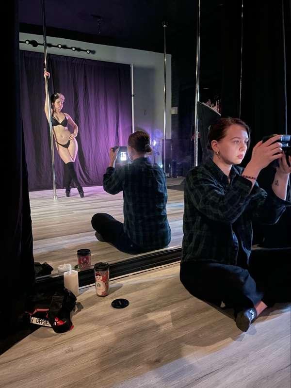 BTS pole photo shoot!! 💖