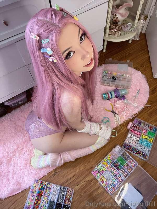 ✨Just a girl doing girly things✨ like making bracelets that ..