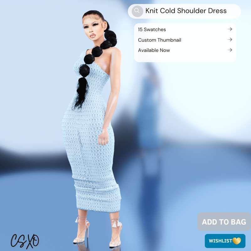 Knit Cold Shoulder Dress