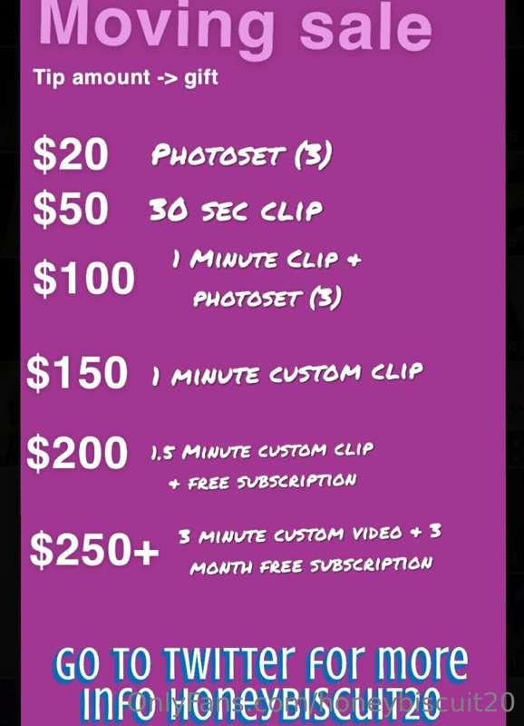 Moving sale is going on all month long!! 
(Also I have a few..