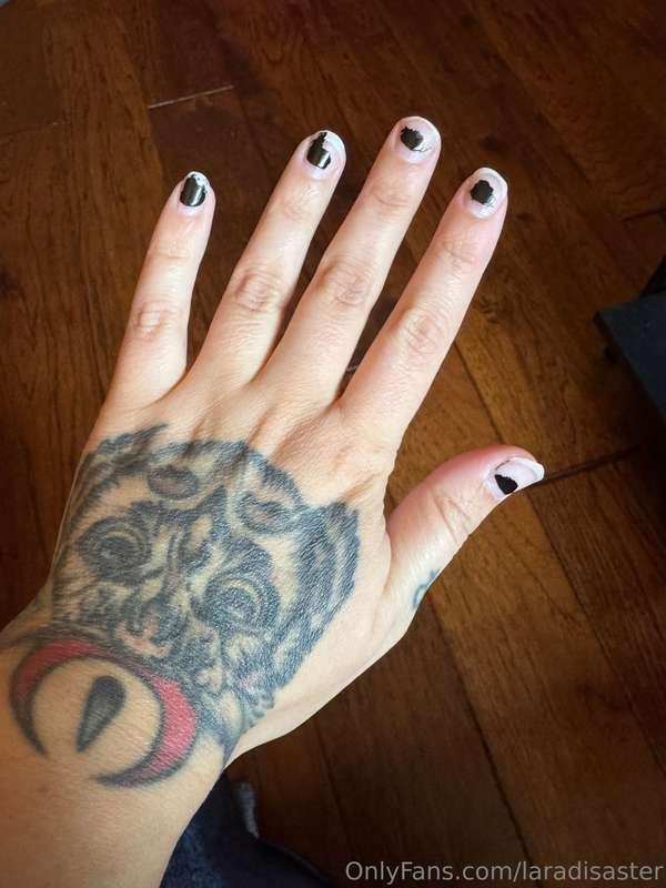 Getting my busted up nails done today, tips for today would ..