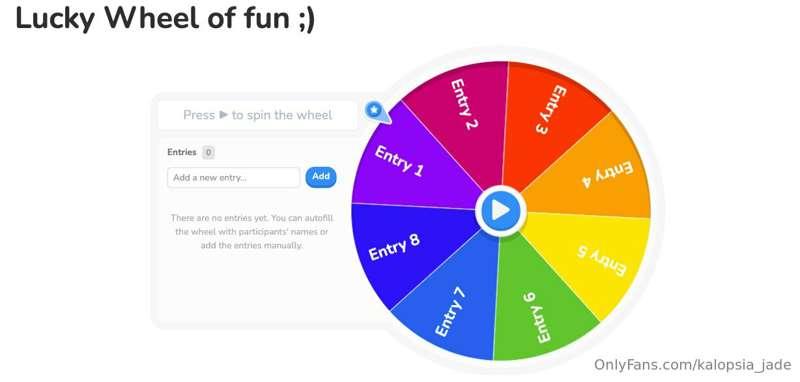 Happy Thursday! As promised the wheel of fun is here😈 $7 a e..