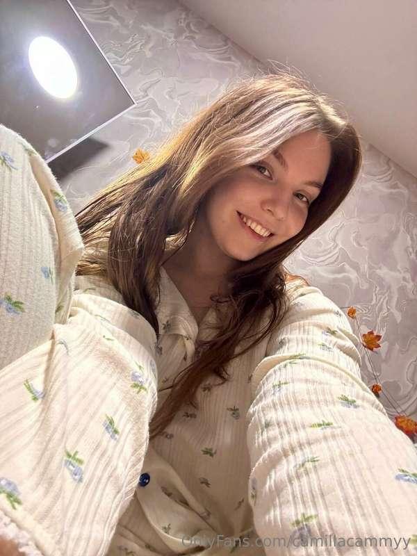 It's so nice and cozy to wash off all the makeup, put on sof..
