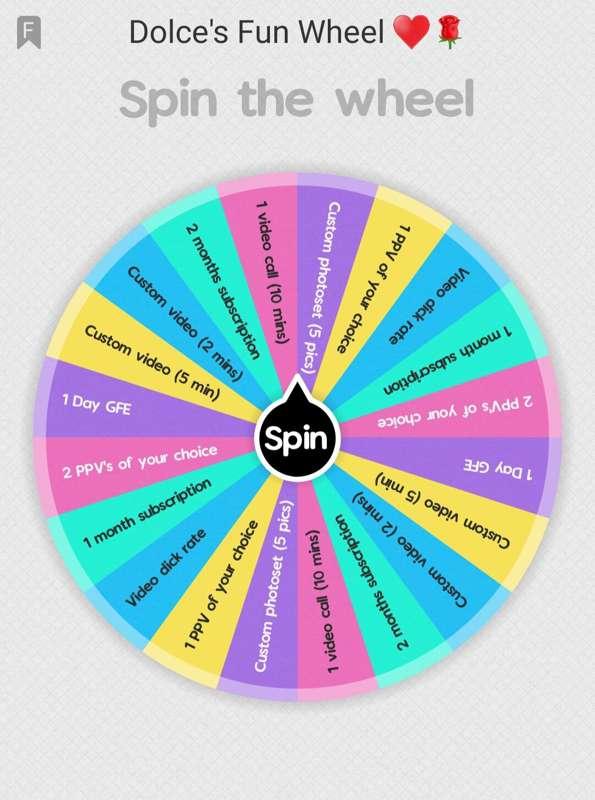 Dolce's Fun Wheel is back! ✨🌹

**✨1 spin for $10✨**
**✨2 spi..