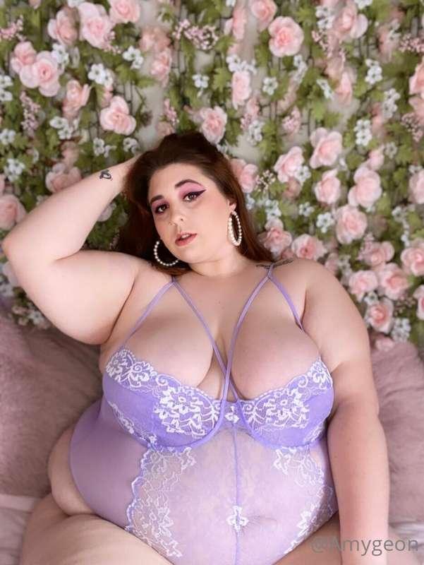 This lavender lingerie was a little tights and too small but..
