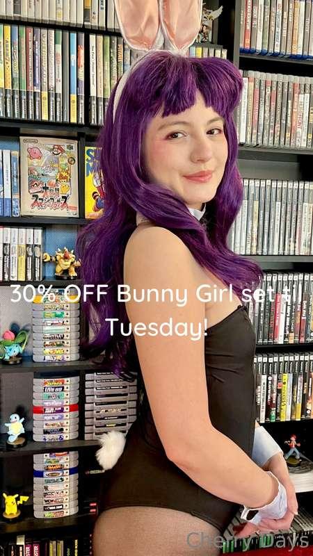 30% OFF Misato Bunny Girl video and pic set til tomorrow!