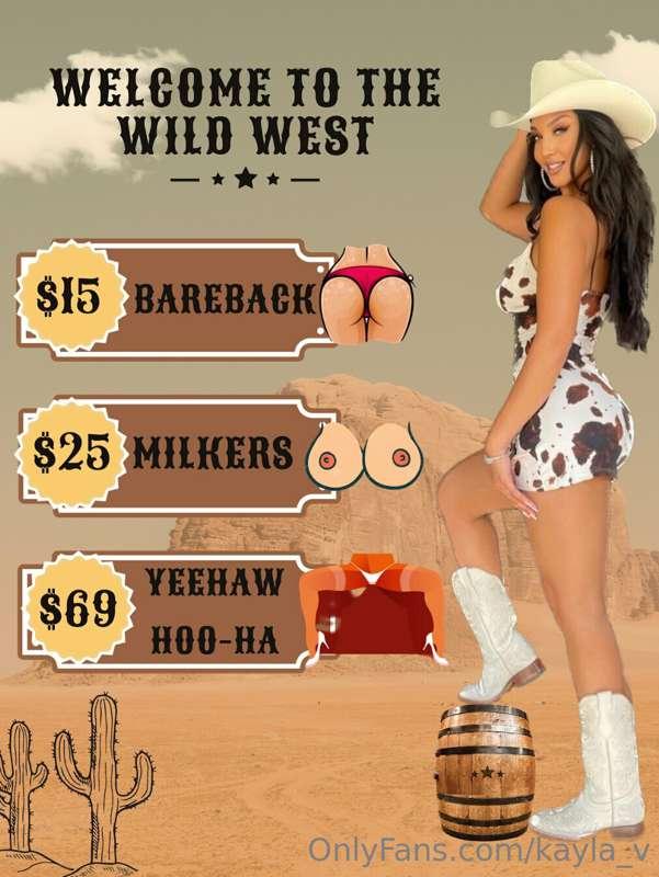 GIDDY UP COWBOYS!!! Kayla the sheriff is in town and I ain't..