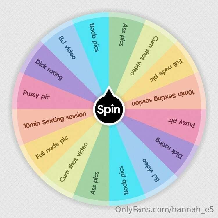 Would you like to spin the wheel and win something naughty? ..