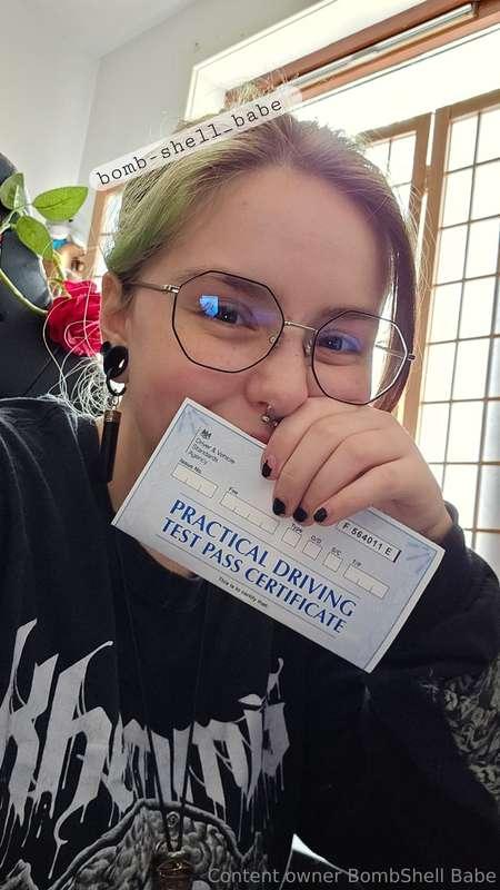 Guess who just passed their driving test and is now a fully ..