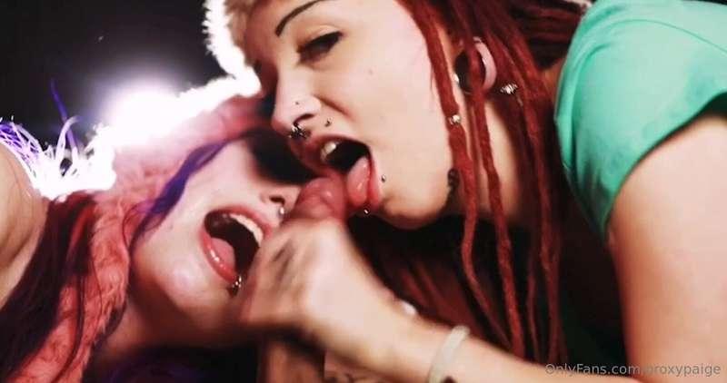 Sharing cock with my girl friend !! They say sharing is cari..