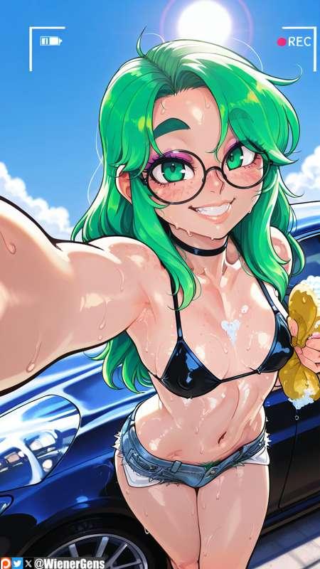 Elizabeth SFW Carwash pinups