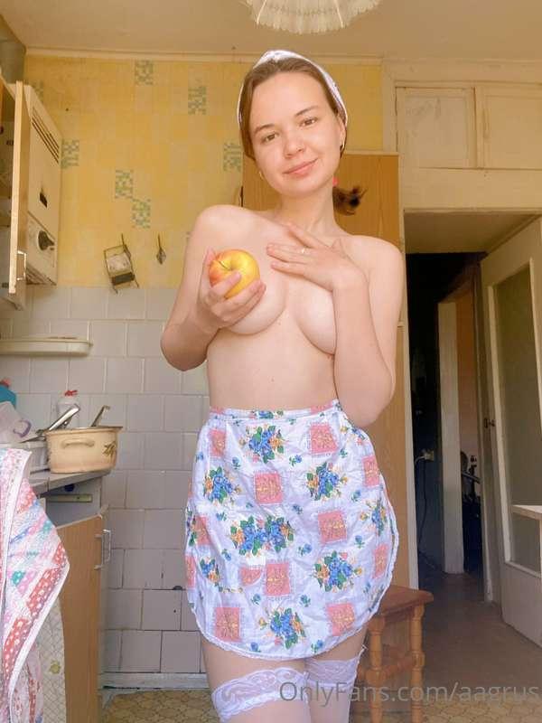 Today I am in the mood of a lustful cook in white stockings,..
