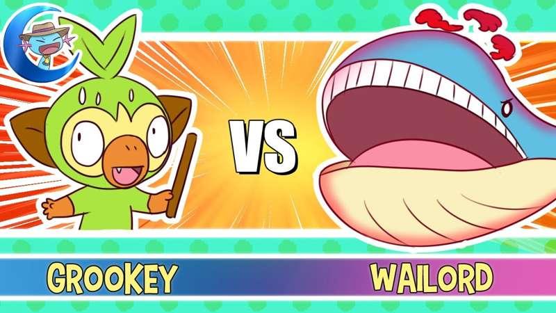 Grookey vs Wailord