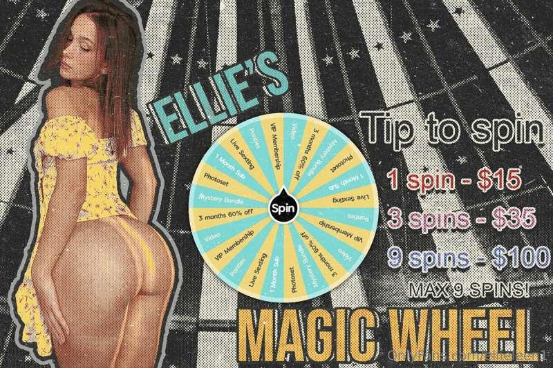 ***Ellie's Magic Wheel is back!*** 🎡✨ Are you feeling lucky ..