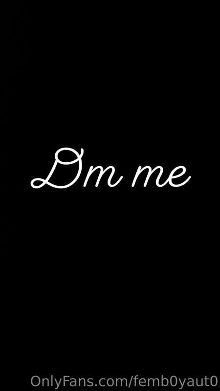 Dm me any content you would like to see me upload. If it's k..