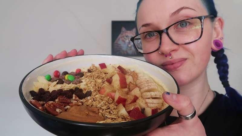 📣 EARLY ACCESS 📣 ASMR Eating LOADED Banana Protein Yogurt Bowl 🍌