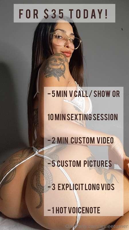 THE BEST DEAL TO START THE WEEKFOR ONLY $35 U WILL GET ALL T..