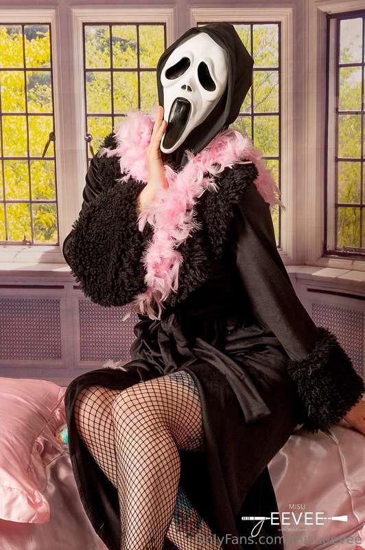A masked woman in fishnets enters your house...what happens ..