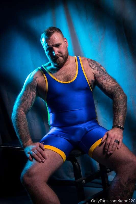 Blue Wrestling Singlet - set 1 of 2